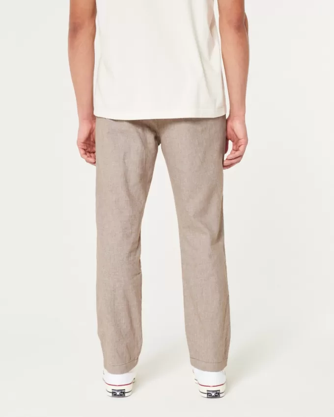 Slim Straight Stretch Linen-Blend Pants,Slim Straight Stretch Linen-Blend Pants Slim Straight Stretch Linen-Blend Pants,Slim Straight Stretch Linen-Blend Pants