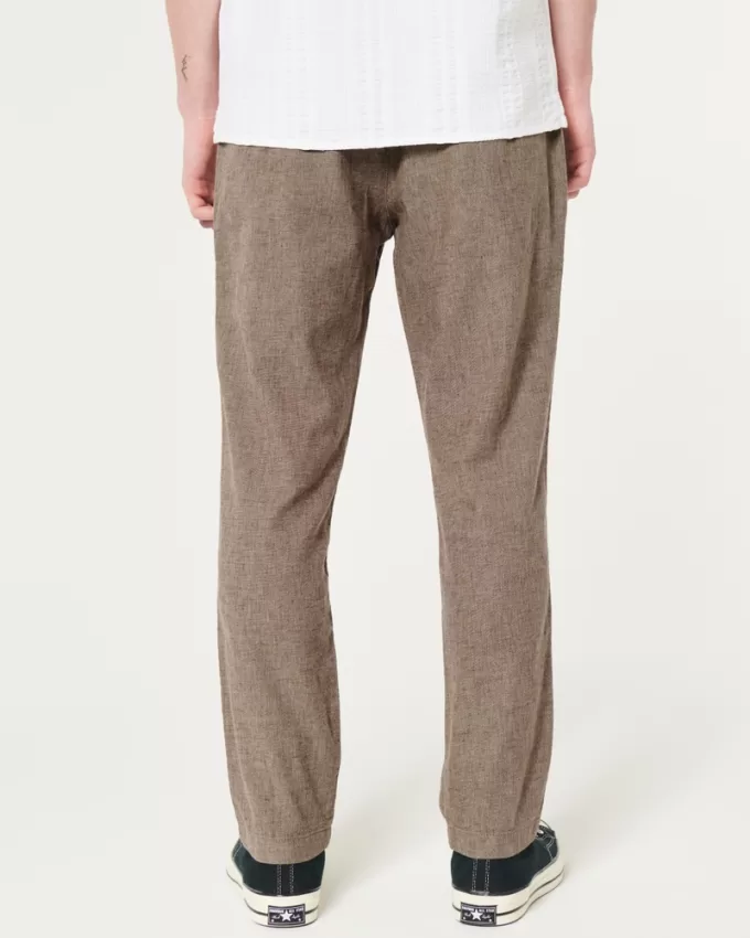 Slim Straight Stretch Linen-Blend Pants,Slim Straight Stretch Linen-Blend Pants Slim Straight Stretch Linen-Blend Pants,Slim Straight Stretch Linen-Blend Pants