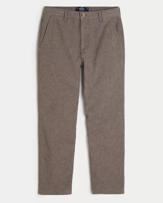 Slim Straight Stretch Linen-Blend Pants,Slim Straight Stretch Linen-Blend Pants Slim Straight Stretch Linen-Blend Pants,Slim Straight Stretch Linen-Blend Pants