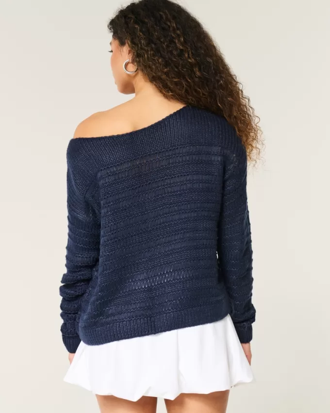 Slouchy Off-the-Shoulder Sweater,Slouchy Off-the-Shoulder Sweater Slouchy Off-the-Shoulder Sweater,Slouchy Off-the-Shoulder Sweater