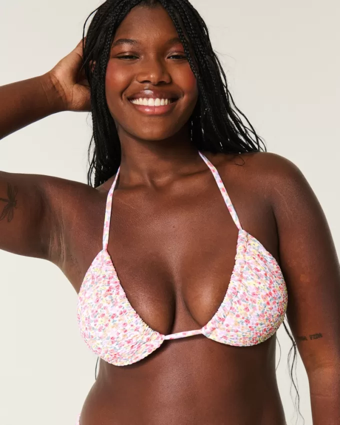 Smocked Multi-Way Triangle Bikini Top,Smocked Multi-Way Triangle Bikini Top Smocked Multi-Way Triangle Bikini Top,Smocked Multi-Way Triangle Bikini Top