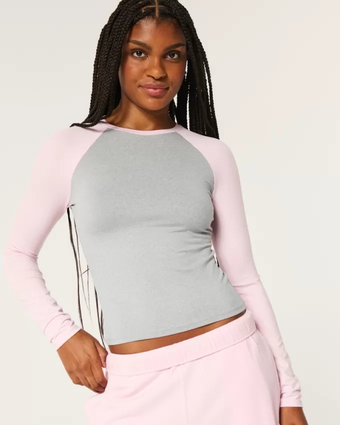 Soft Stretch Seamless Fabric Long-Sleeve Crew Top,Soft Stretch Seamless Fabric Long-Sleeve Crew Top Soft Stretch Seamless Fabric Long-Sleeve Crew Top,Soft Stretch Seamless Fabric Long-Sleeve Crew Top