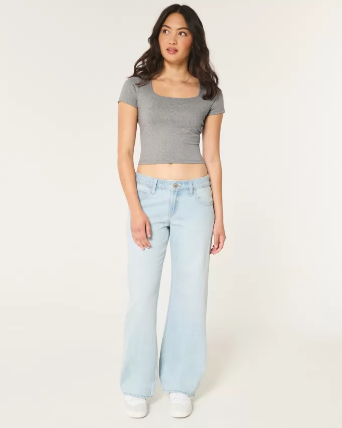 Soft Stretch Seamless Fabric Square-Neck Baby Tee,Soft Stretch Seamless Fabric Square-Neck Baby Tee Soft Stretch Seamless Fabric Square-Neck Baby Tee,Soft Stretch Seamless Fabric Square-Neck Baby Tee