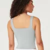 Soft Stretch Seamless Fabric Square-Neck Tank,Soft Stretch Seamless Fabric Square-Neck Tank
