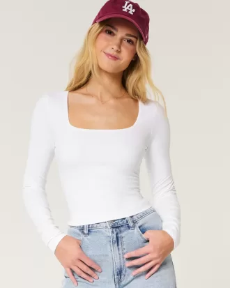 Soft Stretch Seamless Fabric Square-Neck Top,Soft Stretch Seamless Fabric Square-Neck Top Soft Stretch Seamless Fabric Square-Neck Top,Soft Stretch Seamless Fabric Square-Neck Top