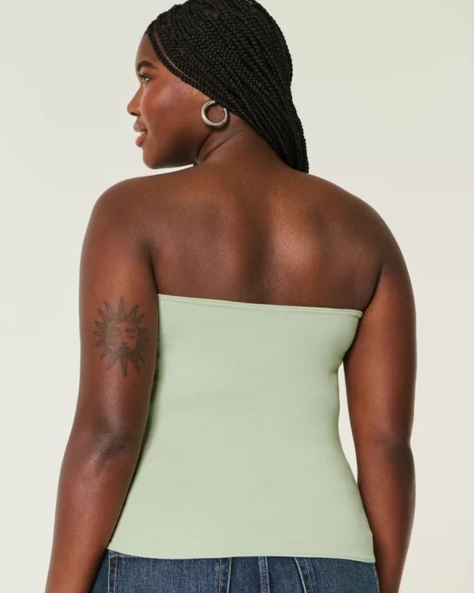 Strapless Foldover Tube Top,Strapless Foldover Tube Top