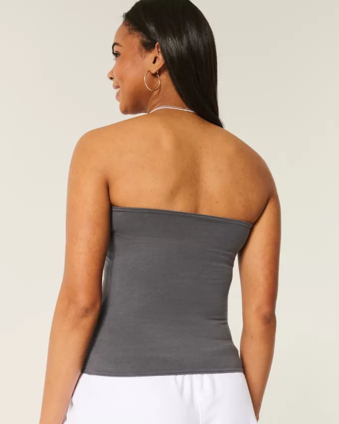 Strapless Foldover Tube Top,Strapless Foldover Tube Top