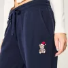 Teddy Bear Graphic Straight Sweatpants,Teddy Bear Graphic Straight Sweatpants