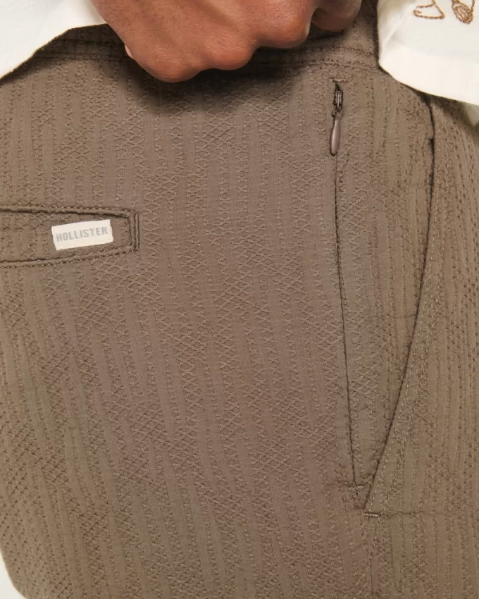 Textured Cotton Pull-On Shorts,Textured Cotton Pull-On Shorts