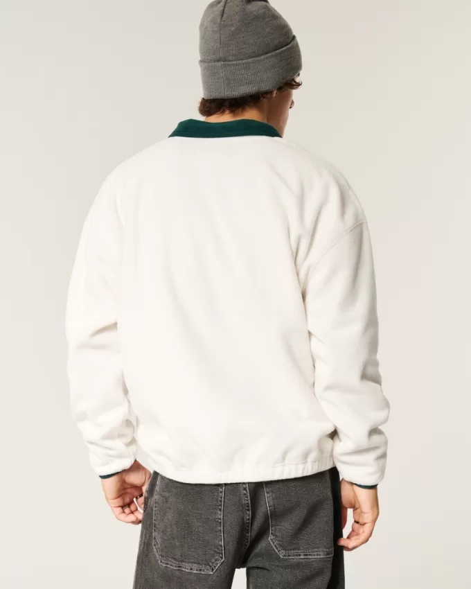 Thermal Fleece Mock-Neck Sweatshirt,Thermal Fleece Mock-Neck Sweatshirt