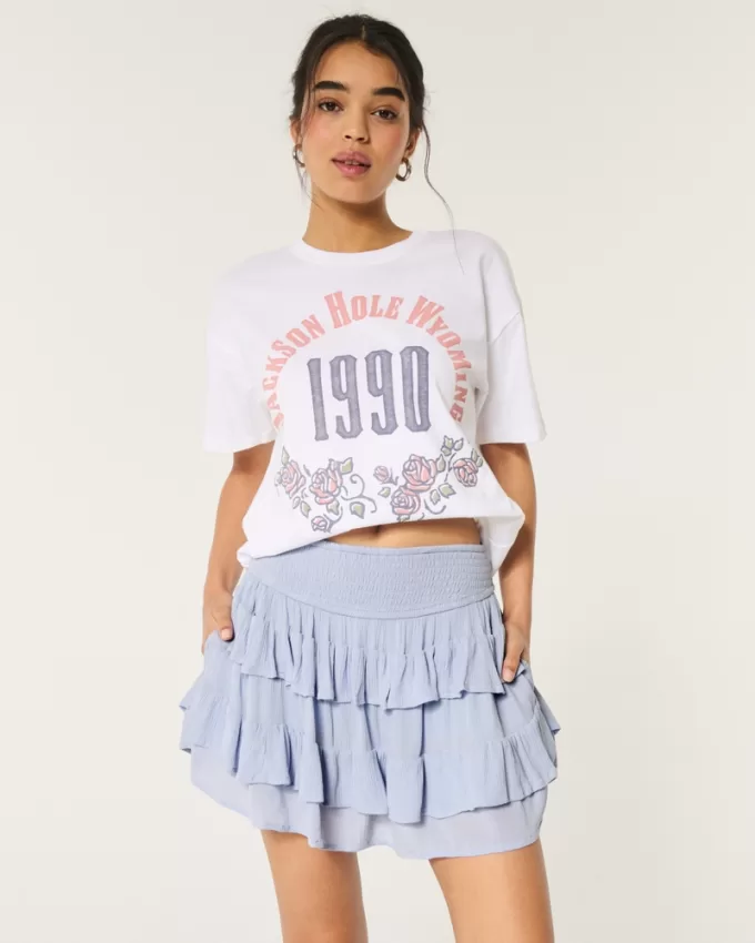 Tiered Mini Skort,Tiered Mini Skort