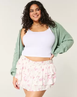 Tiered Mini Skort,Tiered Mini Skort