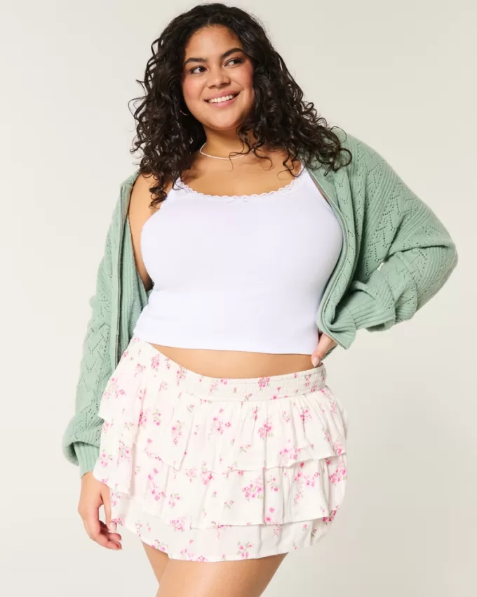 Tiered Mini Skort,Tiered Mini Skort