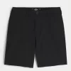 Twill Flat-Front Shorts 9″,Twill Flat-Front Shorts 9″