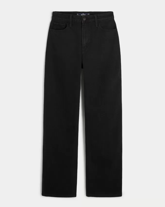 Ultra High-Rise Black Dad Jeans,Ultra High-Rise Black Dad Jeans