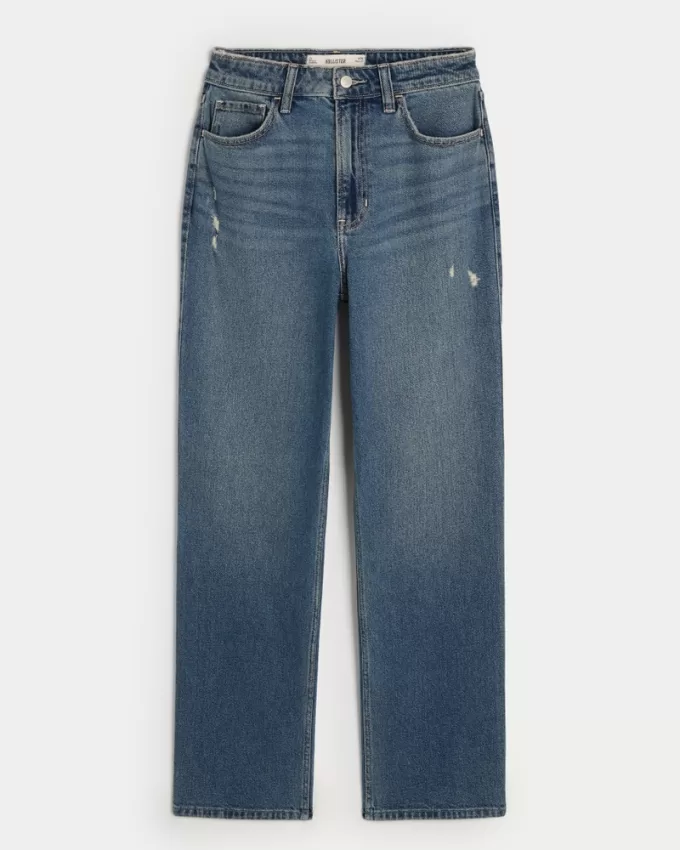 Ultra High-Rise Distressed Medium Wash 90s Straight Jeans,Ultra High-Rise Distressed Medium Wash 90s Straight Jeans Ultra High-Rise Distressed Medium Wash 90s Straight Jeans,Ultra High-Rise Distressed Medium Wash 90s Straight Jeans
