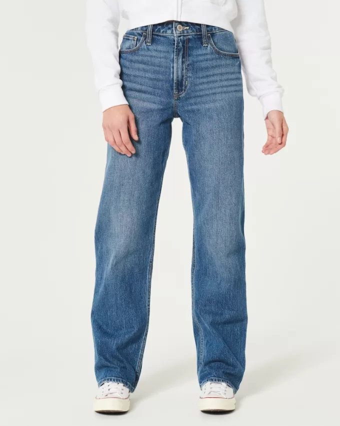 Ultra High-Rise Medium Wash Dad Jeans,Ultra High-Rise Medium Wash Dad Jeans Ultra High-Rise Medium Wash Dad Jeans,Ultra High-Rise Medium Wash Dad Jeans