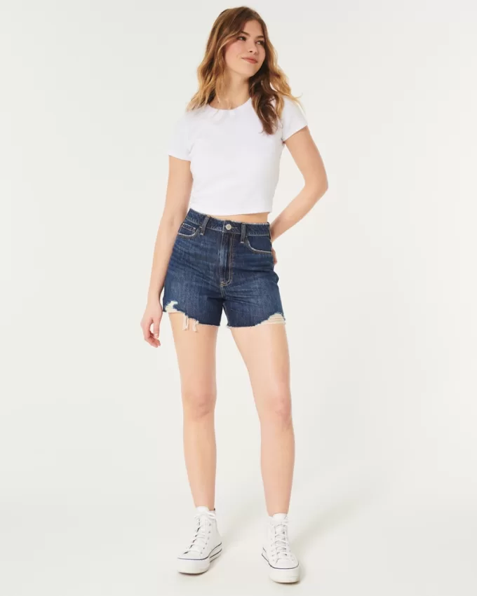 Ultra High-Rise Medium Wash Denim Shorts,Ultra High-Rise Medium Wash Denim Shorts Ultra High-Rise Medium Wash Denim Shorts,Ultra High-Rise Medium Wash Denim Shorts