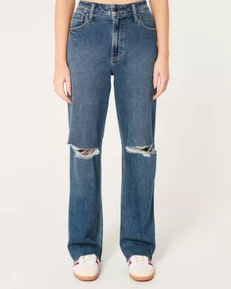 Ultra High-Rise Ripped Dark Wash Dad Jeans,Ultra High-Rise Ripped Dark Wash Dad Jeans Ultra High-Rise Ripped Dark Wash Dad Jeans,Ultra High-Rise Ripped Dark Wash Dad Jeans