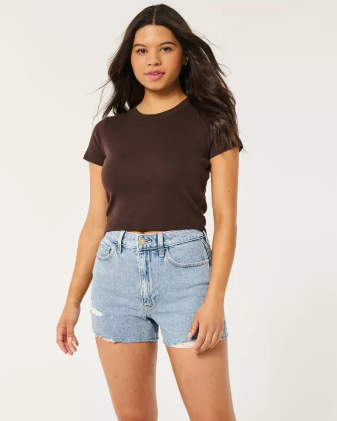 Ultra High-Rise Ripped Light Wash Denim Mom Shorts,Ultra High-Rise Ripped Light Wash Denim Mom Shorts Ultra High-Rise Ripped Light Wash Denim Mom Shorts,Ultra High-Rise Ripped Light Wash Denim Mom Shorts