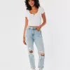 Ultra High-Rise Ripped Light Wash Mom Jeans,Ultra High-Rise Ripped Light Wash Mom Jeans Ultra High-Rise Ripped Light Wash Mom Jeans,Ultra High-Rise Ripped Light Wash Mom Jeans