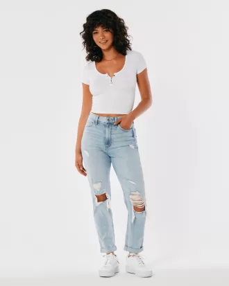 Ultra High-Rise Ripped Light Wash Mom Jeans,Ultra High-Rise Ripped Light Wash Mom Jeans Ultra High-Rise Ripped Light Wash Mom Jeans,Ultra High-Rise Ripped Light Wash Mom Jeans