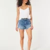 Ultra High-Rise Ripped Medium Wash Denim Mom Shorts,Ultra High-Rise Ripped Medium Wash Denim Mom Shorts Ultra High-Rise Ripped Medium Wash Denim Mom Shorts,Ultra High-Rise Ripped Medium Wash Denim Mom Shorts