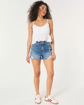 Ultra High-Rise Ripped Medium Wash Denim Mom Shorts,Ultra High-Rise Ripped Medium Wash Denim Mom Shorts Ultra High-Rise Ripped Medium Wash Denim Mom Shorts,Ultra High-Rise Ripped Medium Wash Denim Mom Shorts