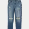 Ultra High-Rise Ripped Medium Wash Mom Jeans,Ultra High-Rise Ripped Medium Wash Mom Jeans Ultra High-Rise Ripped Medium Wash Mom Jeans,Ultra High-Rise Ripped Medium Wash Mom Jeans