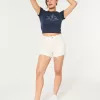 Ultra High-Rise White Denim Mom Shorts,Ultra High-Rise White Denim Mom Shorts Ultra High-Rise White Denim Mom Shorts,Ultra High-Rise White Denim Mom Shorts