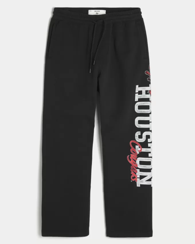 University of Houston Cougars Graphic Baggy Sweatpants,University of Houston Cougars Graphic Baggy Sweatpants