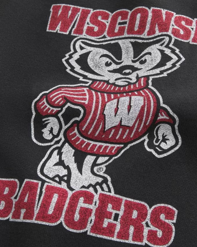 University of Wisconsin Badgers Graphic Baggy Sweatpants,University of Wisconsin Badgers Graphic Baggy Sweatpants