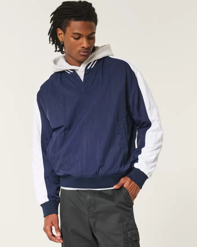 Varsity Popover Jacket,Varsity Popover Jacket