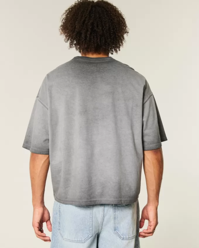 Washed Baggy Crop Crew T-Shirt,Washed Baggy Crop Crew T-Shirt Washed Baggy Crop Crew T-Shirt,Washed Baggy Crop Crew T-Shirt