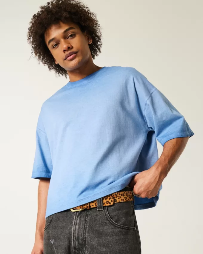 Washed Baggy Crop Crew T-Shirt,Washed Baggy Crop Crew T-Shirt Washed Baggy Crop Crew T-Shirt,Washed Baggy Crop Crew T-Shirt
