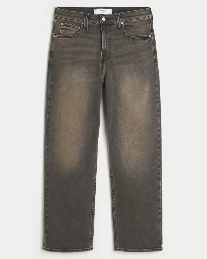 Washed Black Baggy Jeans,Washed Black Baggy Jeans