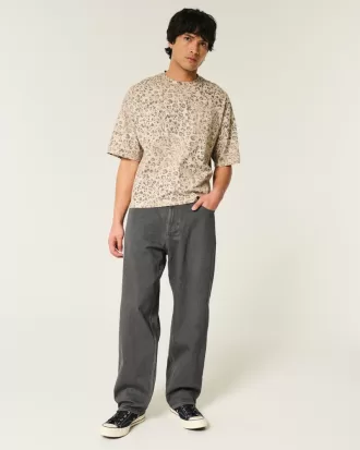 Washed Black Embroidered Baggy Skater Jeans,Washed Black Embroidered Baggy Skater Jeans Washed Black Embroidered Baggy Skater Jeans,Washed Black Embroidered Baggy Skater Jeans