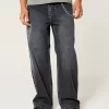 Washed Black Super Baggy Jeans,Washed Black Super Baggy Jeans